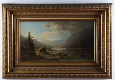 Pittore del XIX-XX Secolo Veduta di Lago