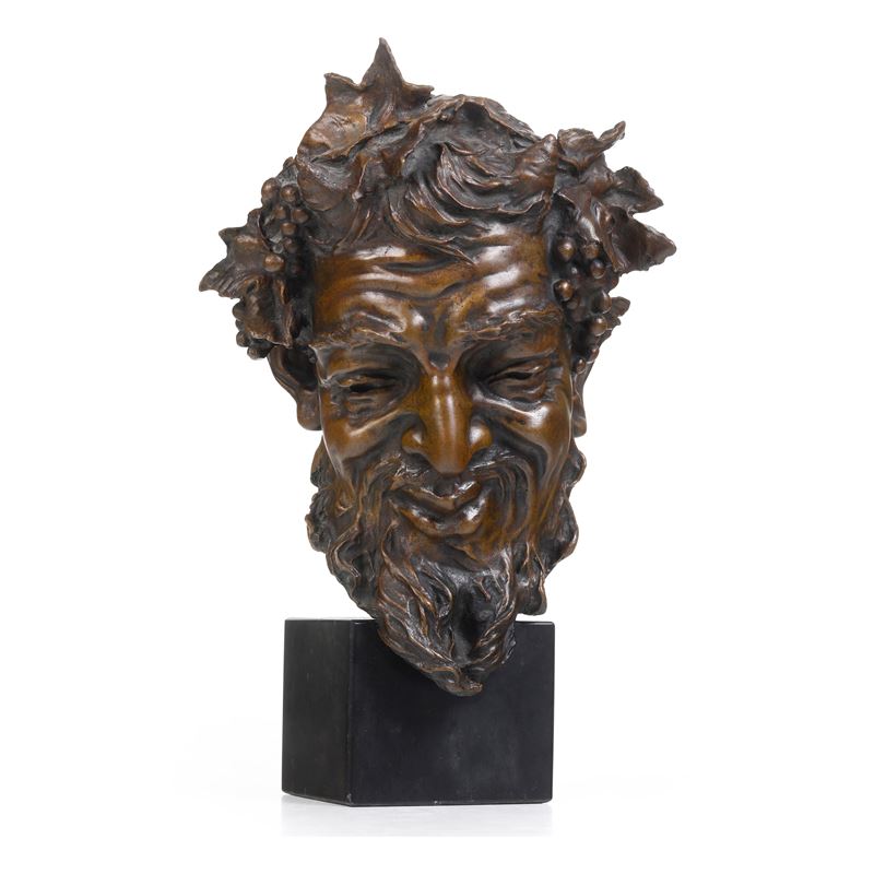 Vincenzo Gemito : Testa di satiro  - Asta Scultura - Cambi Casa d'Aste