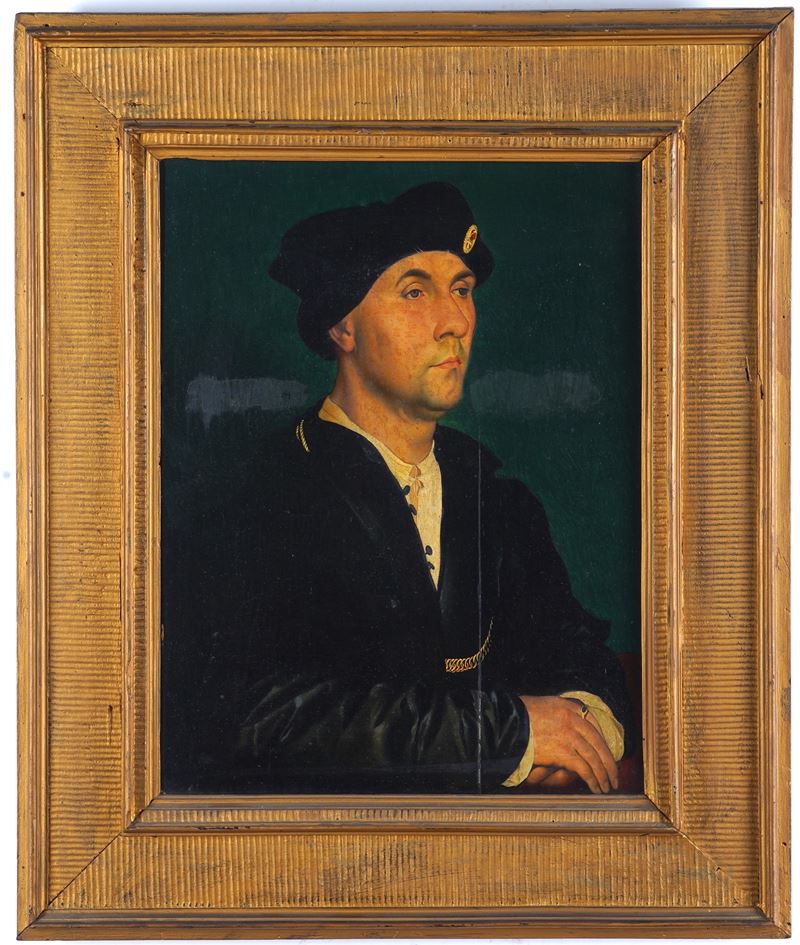 Hans Holbein il Giovane : Ritratto di Sir Richard Southwell  - olio su tavola - Asta Dipinti Antichi - Cambi Casa d'Aste