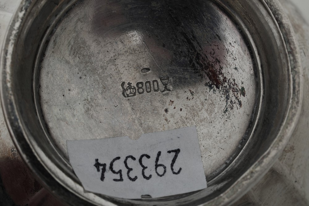 Argenteria Tedesca, Inizi del XX Secolo Servizio da Tè e Caffè con Vassoio
