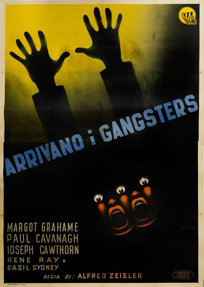 Ghedini : Arrivano i Gangsters  - Auction POP Culture and Vintage Posters - Cambi Casa d'Aste