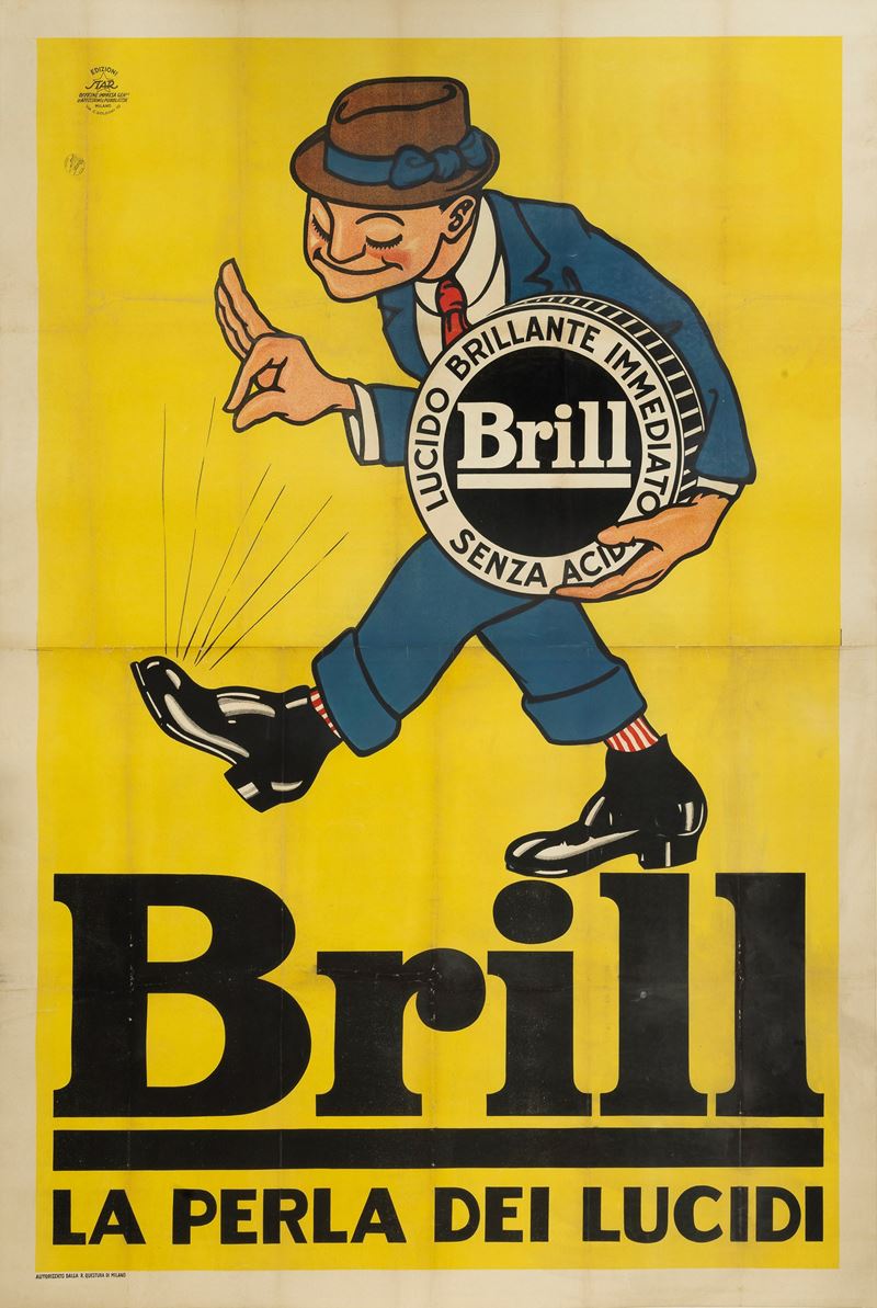 Anonimo : Brill - La Perla dei Lucidi  - Auction POP Culture and Vintage Posters - Cambi Casa d'Aste