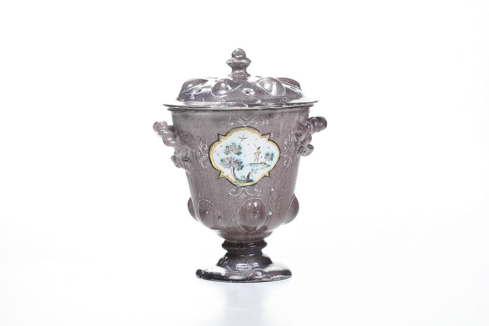 Vaso Brucia Profumi.savona, Manifattura Ferro, XVIII Secolo.