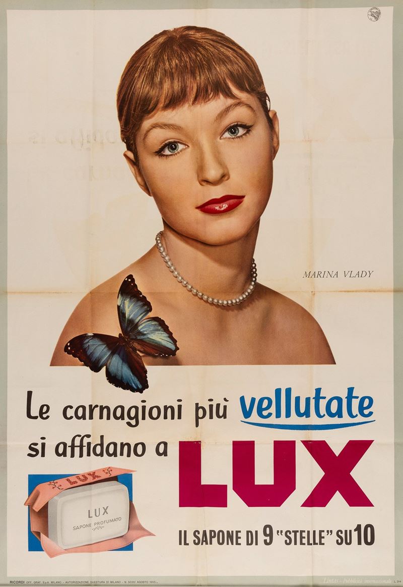 Anonimo : Lux - Marina Vlady  - Auction POP Culture and Vintage Posters - Cambi Casa d'Aste