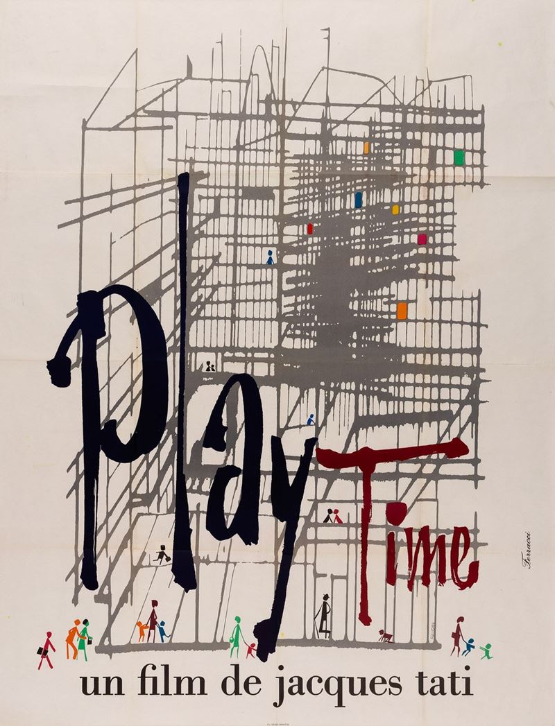 Renè Ferracci : Playtime, un film de Jacques Tati  - Auction POP Culture and Vintage Posters - Cambi Casa d'Aste