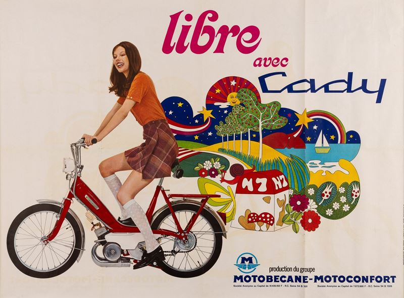 Photo Terzian : Cady - Motobecane  - Auction POP Culture and Vintage Posters - Cambi Casa d'Aste