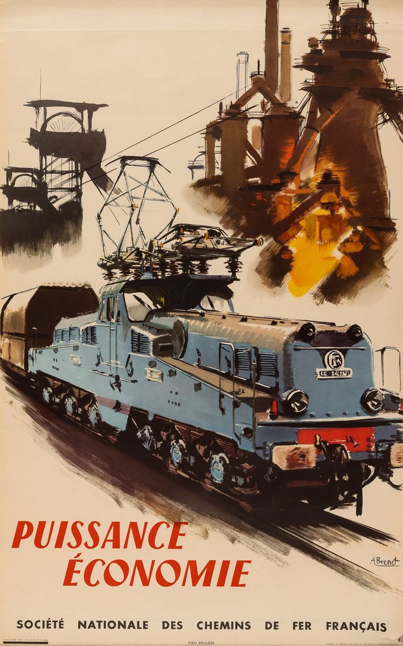 Albert Brenet : SNCF, Puissance – Economie  - Auction POP Culture and Vintage Posters - Cambi Casa d'Aste