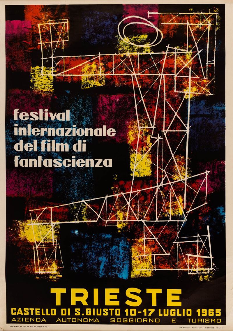 Anonimo : Festival Internazionale del film di fantascienza - Trieste  - Auction POP Culture and Vintage Posters - Cambi Casa d'Aste
