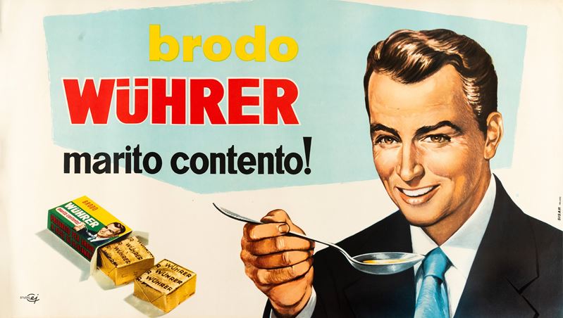 Studio Cei : Brodo Wührer  - Auction POP Culture and Vintage Posters - Cambi Casa d'Aste