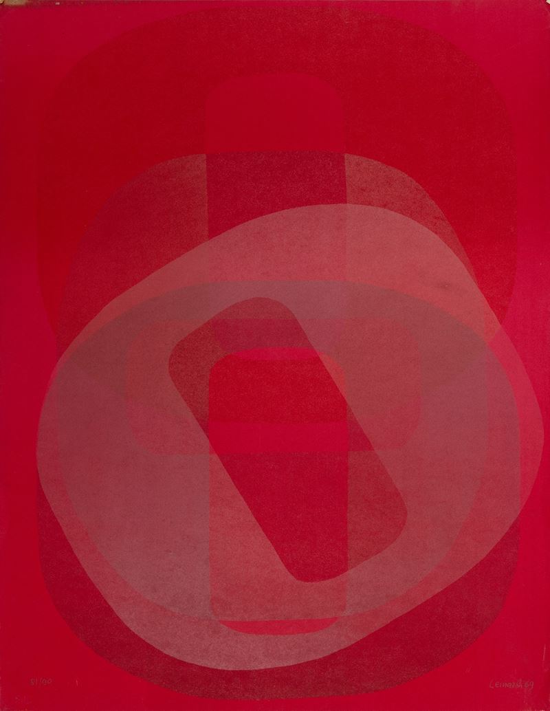 Ermanno Leinardi : Senza titolo  (1969)  - litografia - Auction From the 19th century to contemporary art - Cambi Casa d'Aste