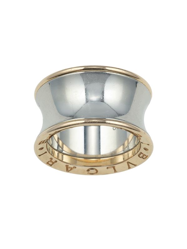 'B Zero 1' Gold and steel ring. Anish Kapoor for Bulgari numbered CV 10832