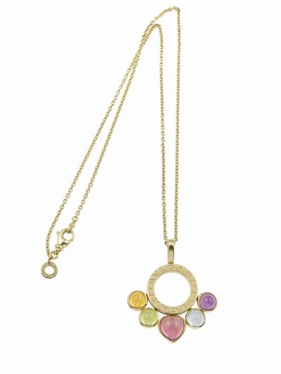 Bulgari, Pendente “Allegra” con quarzo citrino, peridoto, acquamarina e ametista