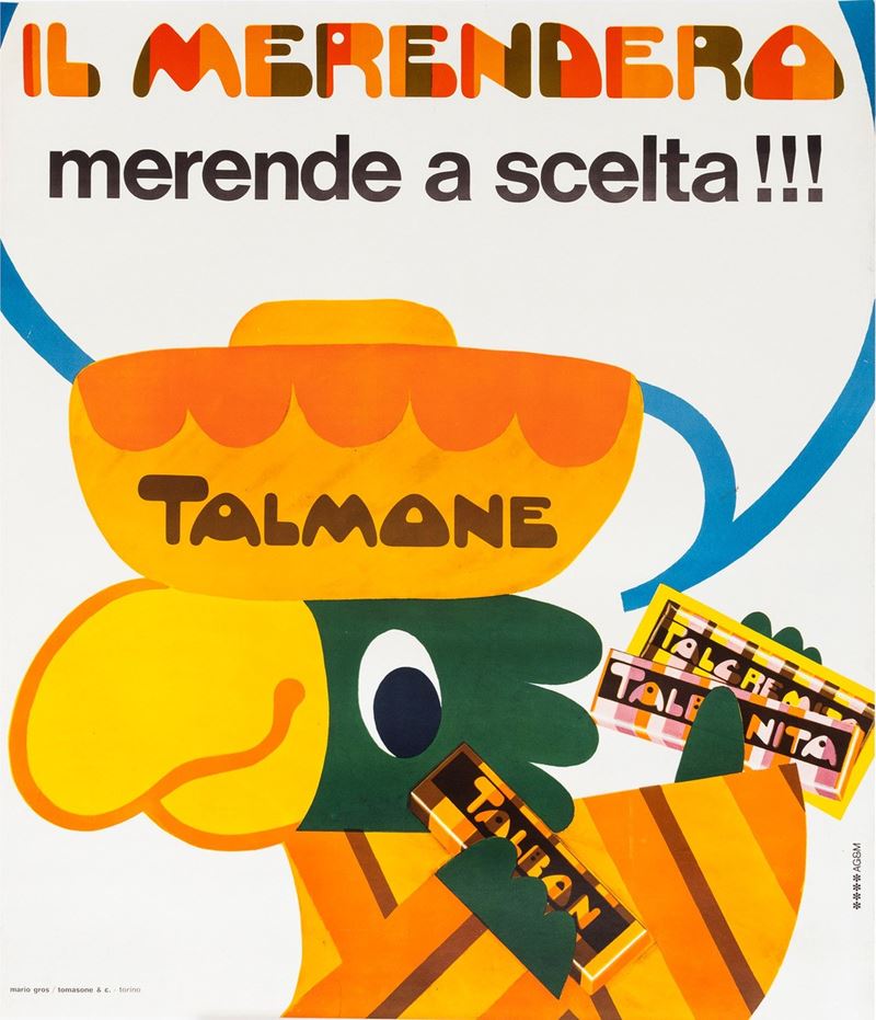 Mario Gros : Il merendero - Talmone  - Auction POP Culture and Vintage Posters - Cambi Casa d'Aste