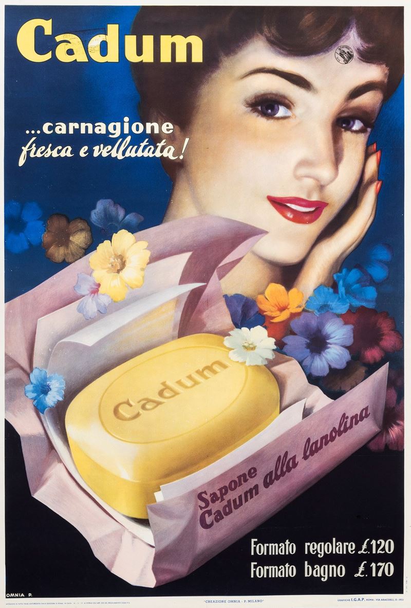 Anonimo : Cadum  - Auction POP Culture and Vintage Posters - Cambi Casa d'Aste