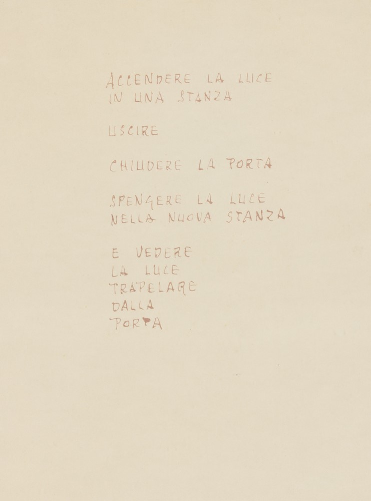 Giuseppe Chiari - Accendere la Luce
