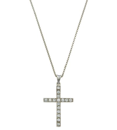Pendente Croce con Diamanti