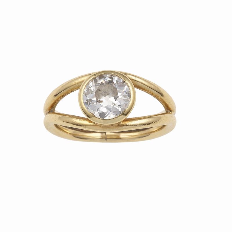 Old-cut diamond and gold ring  - Auction Fine Jewels - Cambi Casa d'Aste
