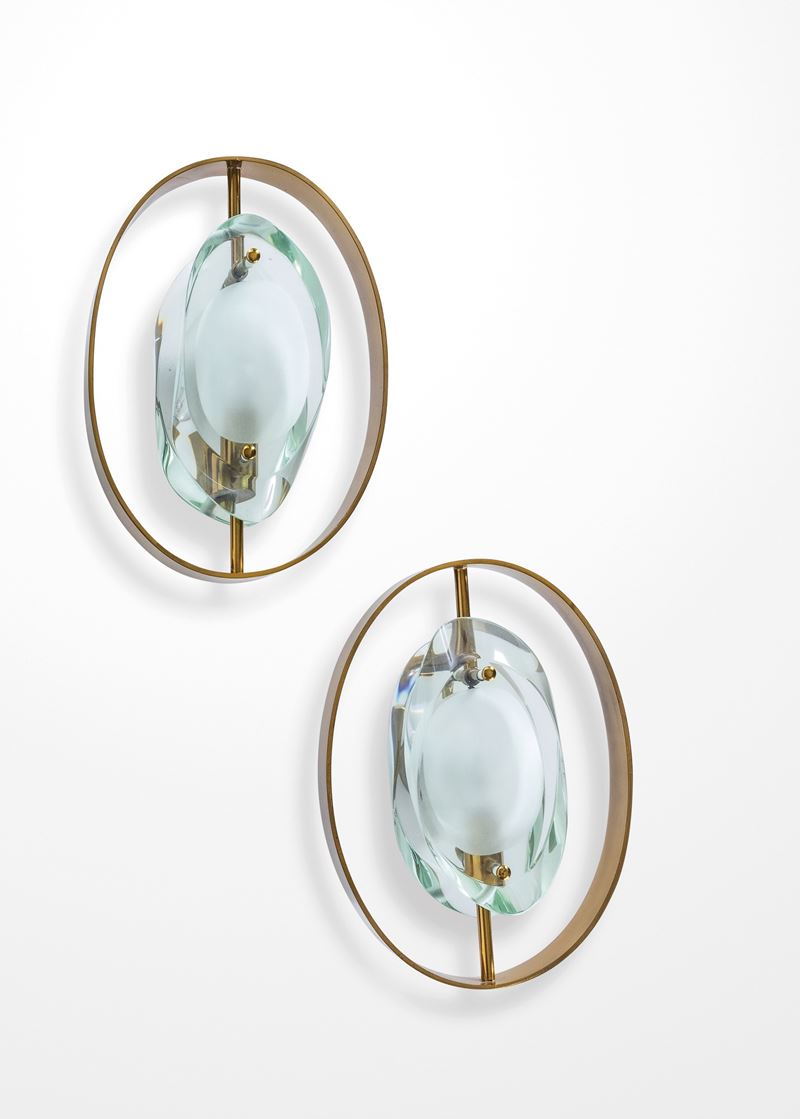 Max Ingrand : Due lampade a parete mod. 2240  - Auction Design 200 - Cambi Casa d'Aste