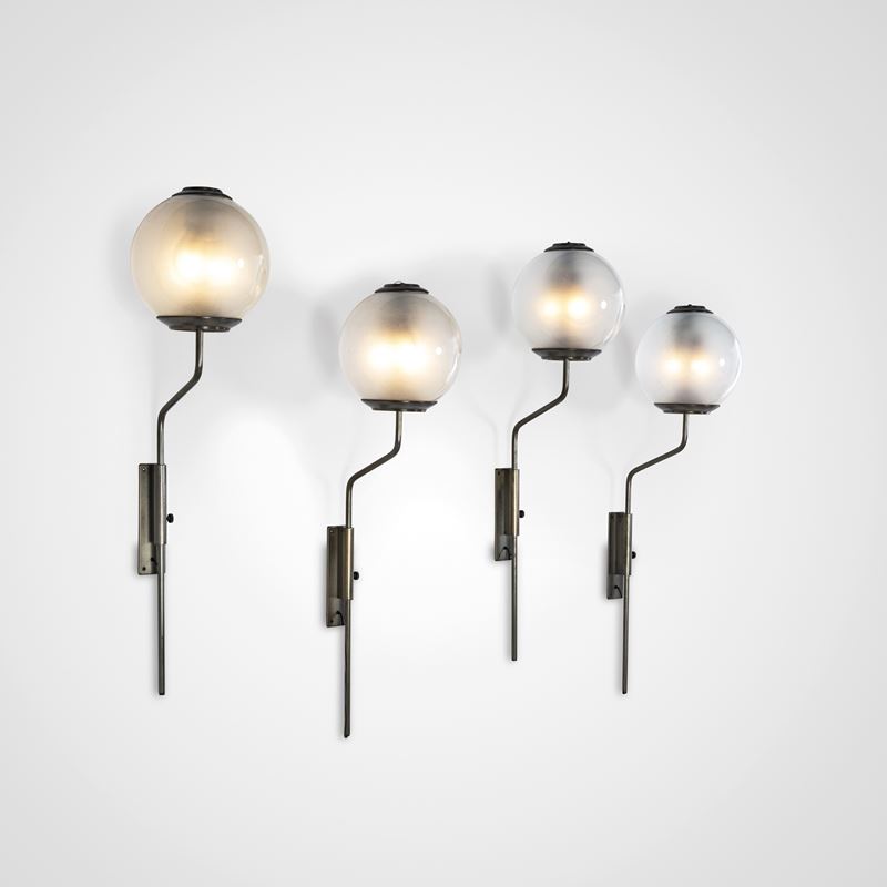 Luigi Caccia Dominioni : Quattro lampade a parete mod. LP11  - Auction Design 200 - Cambi Casa d'Aste