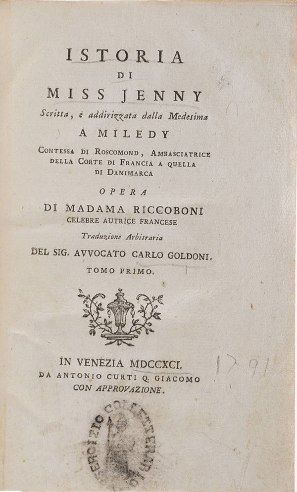 Chiari Pietro. Storia di Luigi Mandrino celebre contrabbandiere di Francia, Venezia, Fenziana, 1758.