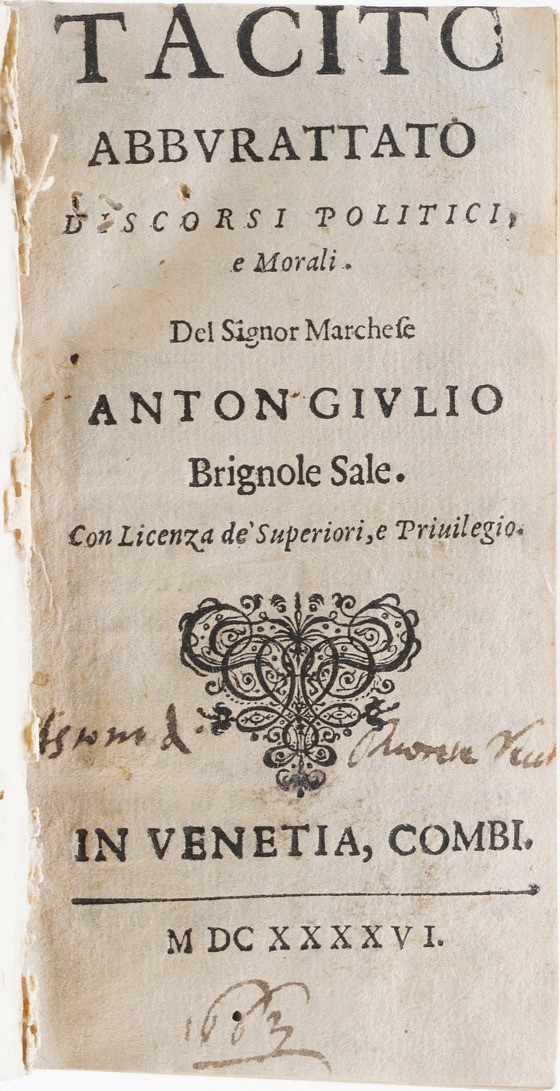 Sperone Speroni. Dialoghi, Venezia 1546.