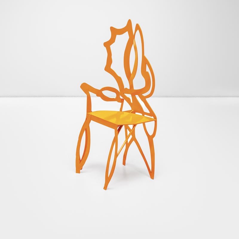 Consagra Pietro : Sedia arancione  - Asta Fine Design - Cambi Casa d'Aste