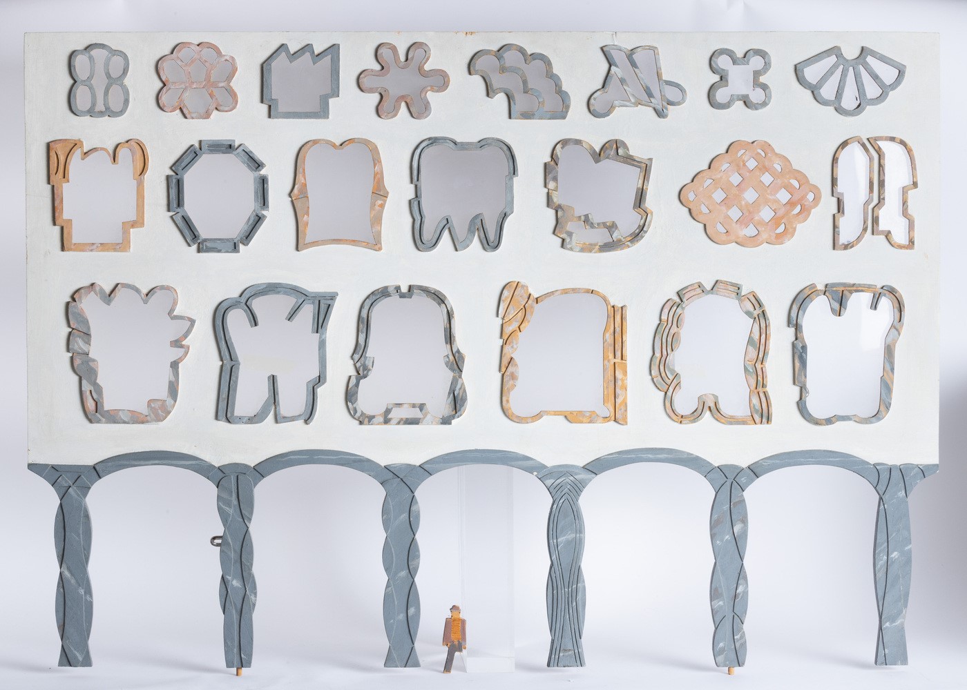 Pietro Consagra - Progetto di facciata per il Palazzo Comunale di Mazara del Vallo, legno dipinto...