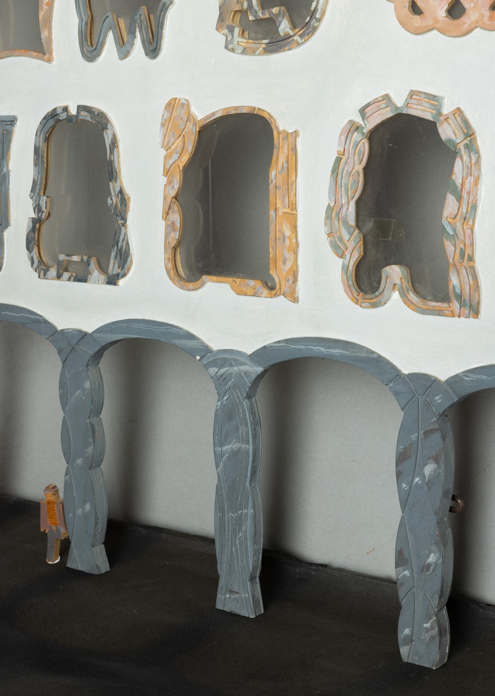 Pietro Consagra - Progetto di facciata per il Palazzo Comunale di Mazara del Vallo, legno dipinto...