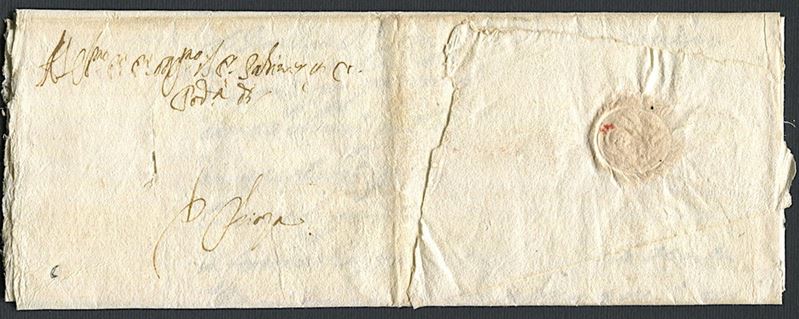 1614, Repubblica di Venezia, lettera per Chioggia del 18 maggio 1614  - Asta Storia Postale e Filatelia - Cambi Casa d'Aste
