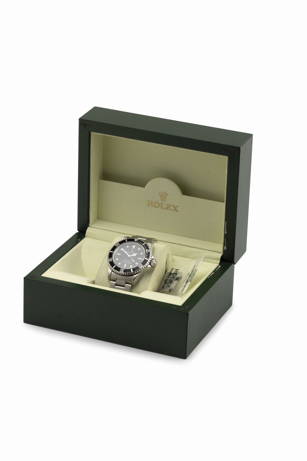 Rolex - Semplice e Sportivo Submariner in Acciaio Inossidabile, Quadrante Nero, Indici Bicchierin...