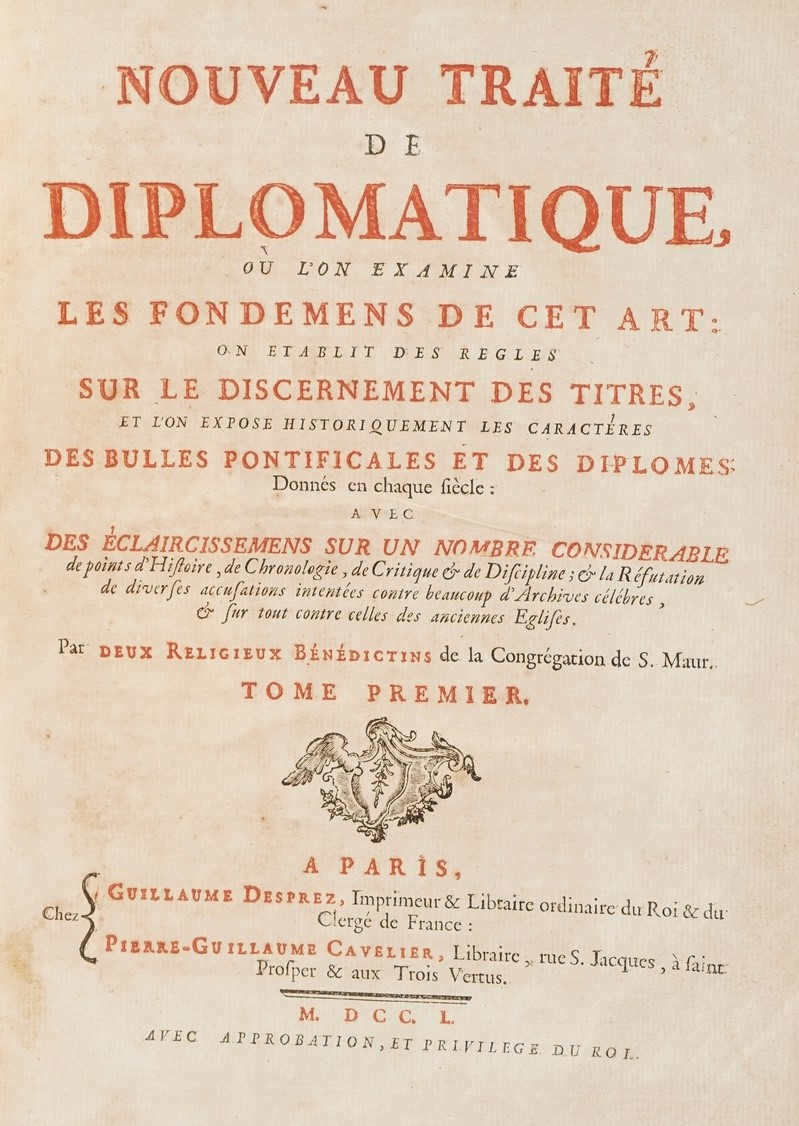 [tassin (rené-prosper)], [toustain (charles-françois)] Nouveau Traité De Diplomatique Où L'on Exa...