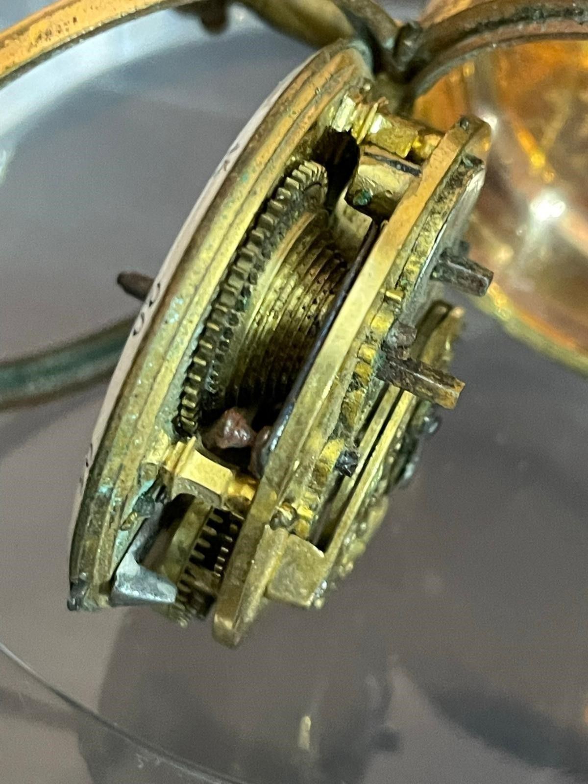 Theodore Avril: Orologiaio in Parigi nella Metà del XVIII Secolo. Orologio in Doppia Cassa in Ram...
