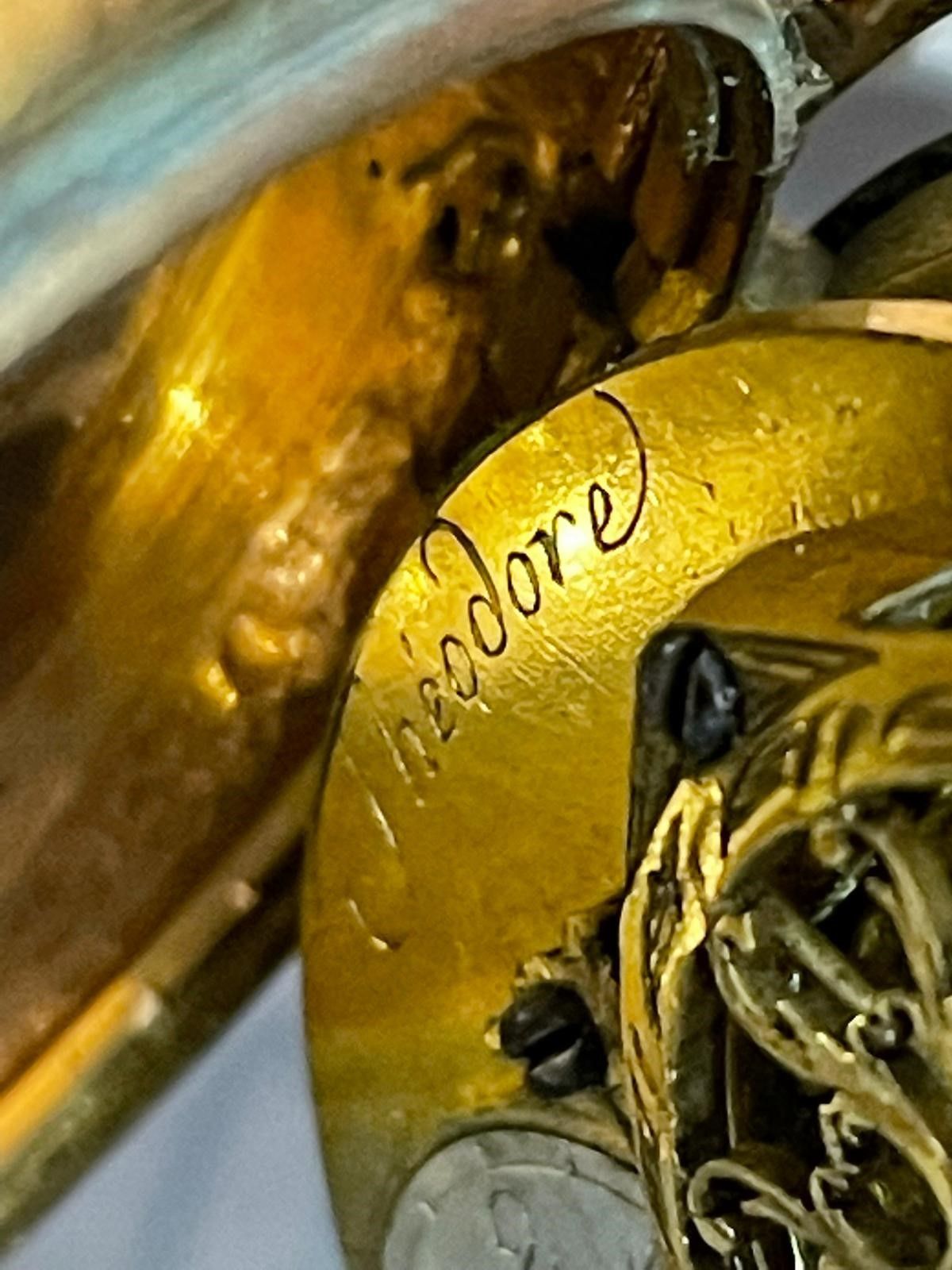 Theodore Avril: Orologiaio in Parigi nella Metà del XVIII Secolo. Orologio in Doppia Cassa in Ram...