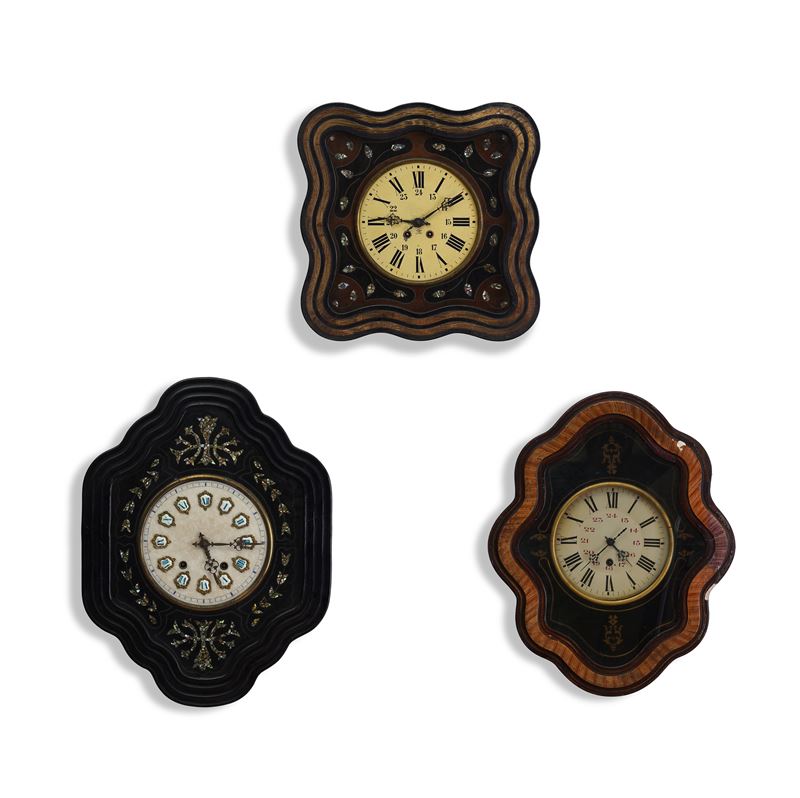 3 orologi "occhio di bue"  - Auction Pendulum and clocks - Cambi Casa d'Aste