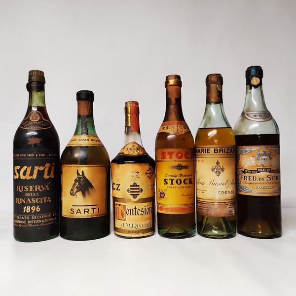 Sarti, Montesion, Stock, Marie Brizard, Fred de Sori, Cognac & Brandy