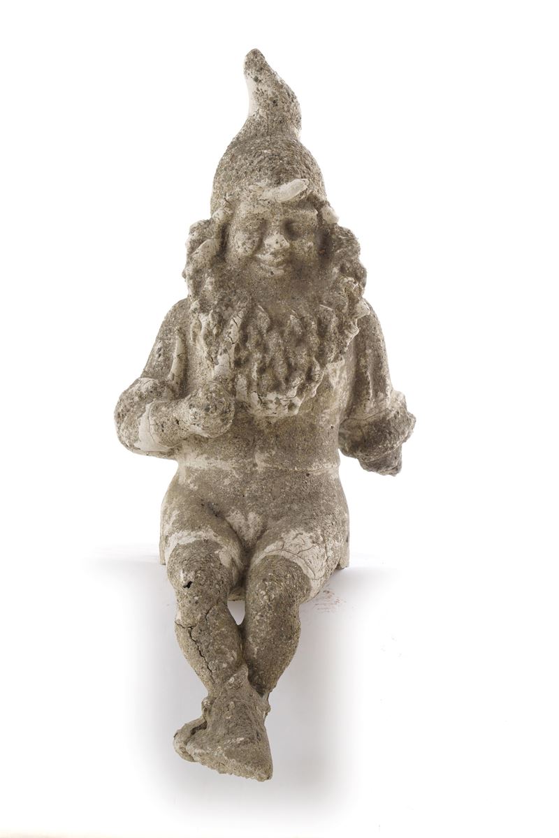 Gnomo in pietra  - Auction Antique - Cambi Casa d'Aste