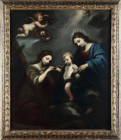 Scuola Fiorentina del XVII Secolo Matrimonio Mistico di Santa Caterina