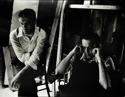 Federico Fellini e Marcello Mastroianni