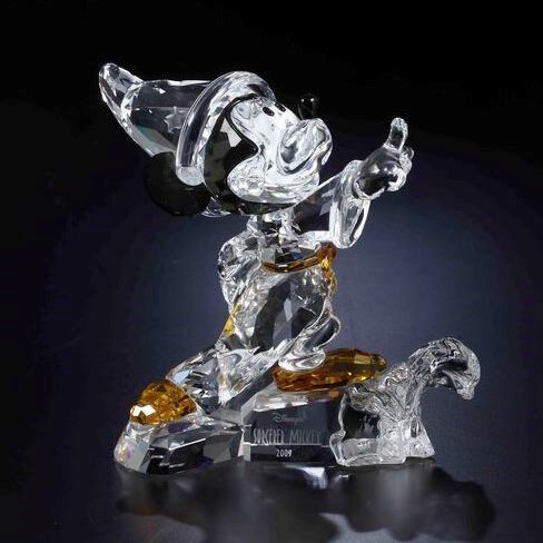 Topolino apprendista stregone Swarovski “Disney Mickey sorcerer Large” scs edizione annuale 2009  - Auction Swarovski: Crystalized Elegance - Cambi Casa d'Aste