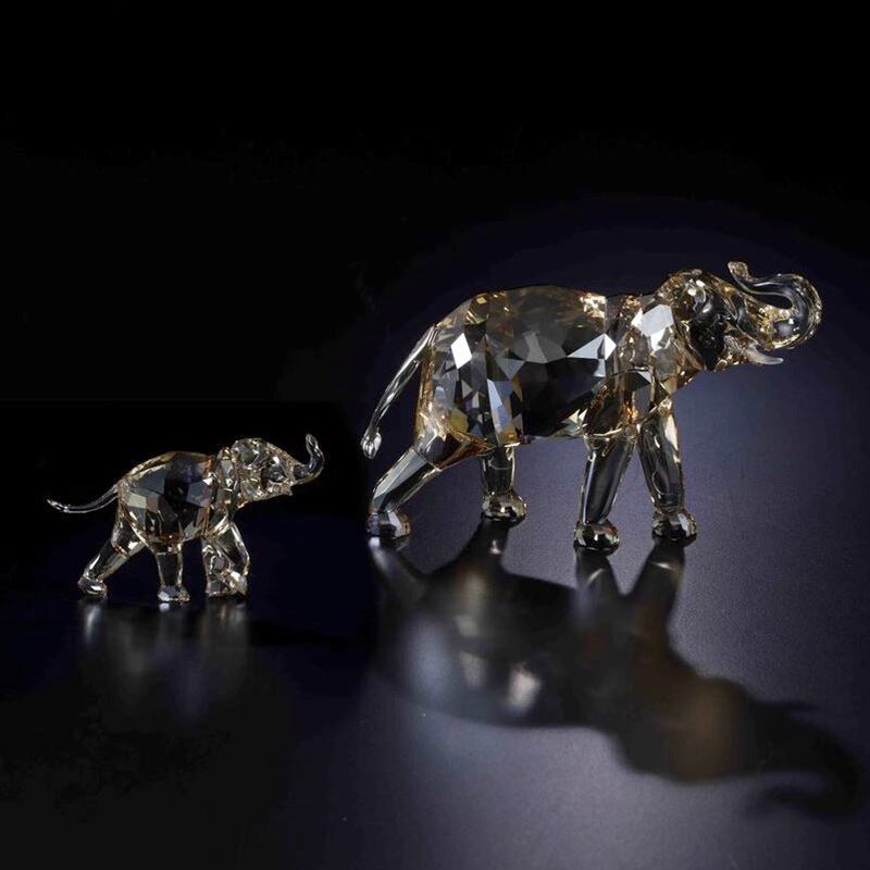 Famiglia di elefanti Swarovski scs edizione annuale 2013  - Auction Swarovski: Crystalized Elegance - Cambi Casa d'Aste