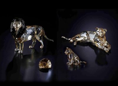 Famiglia di Leoni Swarovski “akili” Scs Edizione Annuale 2016