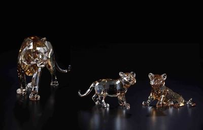 Famiglia di Tigri.swarovski Scs Edizione Annuale 2010.