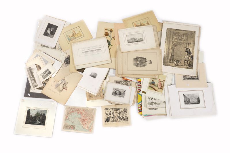 Numerose stampe e riproduzioni a soggetto vario  - Asta Antiquariato  - Cambi Casa d'Aste