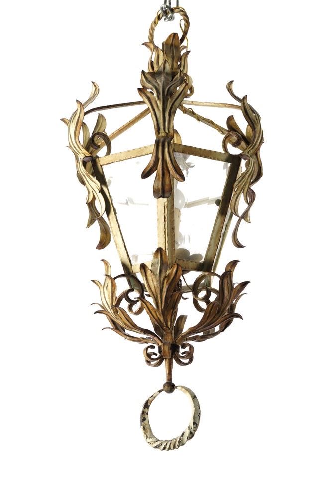 Lampione in metallo. XX secolo  - Auction Antique - Cambi Casa d'Aste
