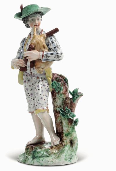 Figurina di Zampognaro Nove, Manifattura Antonibon, Gestione Parolin, 1781-1802modello di Domenic...
