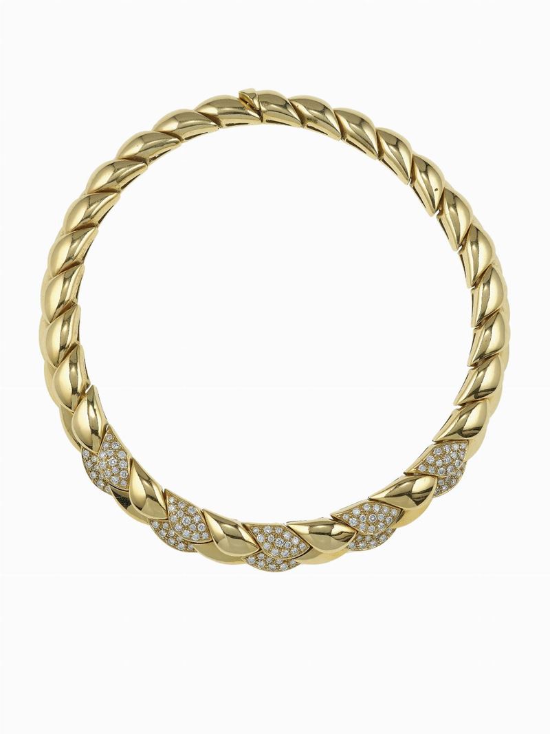 Diamond and gold necklace  - Auction Fine Jewels - Cambi Casa d'Aste
