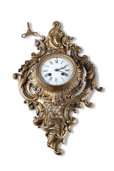 Orologio Tipo Cartel in Bronzo. XIX-XX Secolo