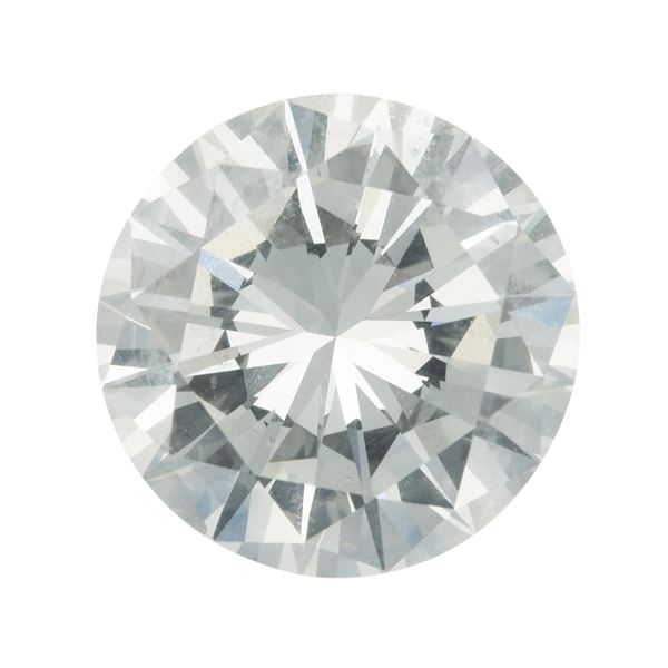 Diamante taglio brillante di ct 4.10, colore L, caratteristiche interne VS1, fluorescenza UV media