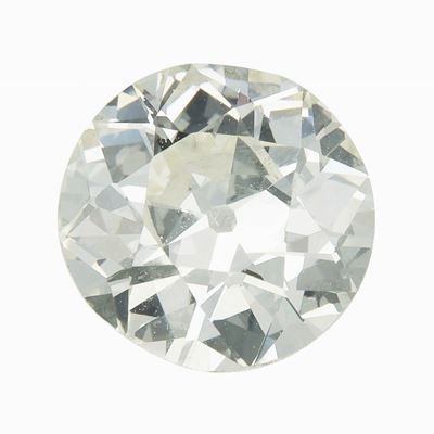 Diamante di vecchio taglio, ct 2,96, colore Q-R, VS1, fluorescenza UV debole