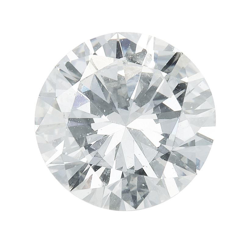Diamante taglio brillante di ct 1.47, colore F, caratteristiche interne SI2, fluorescenza UV nulla  - Asta Fine Jewels - Cambi Casa d'Aste